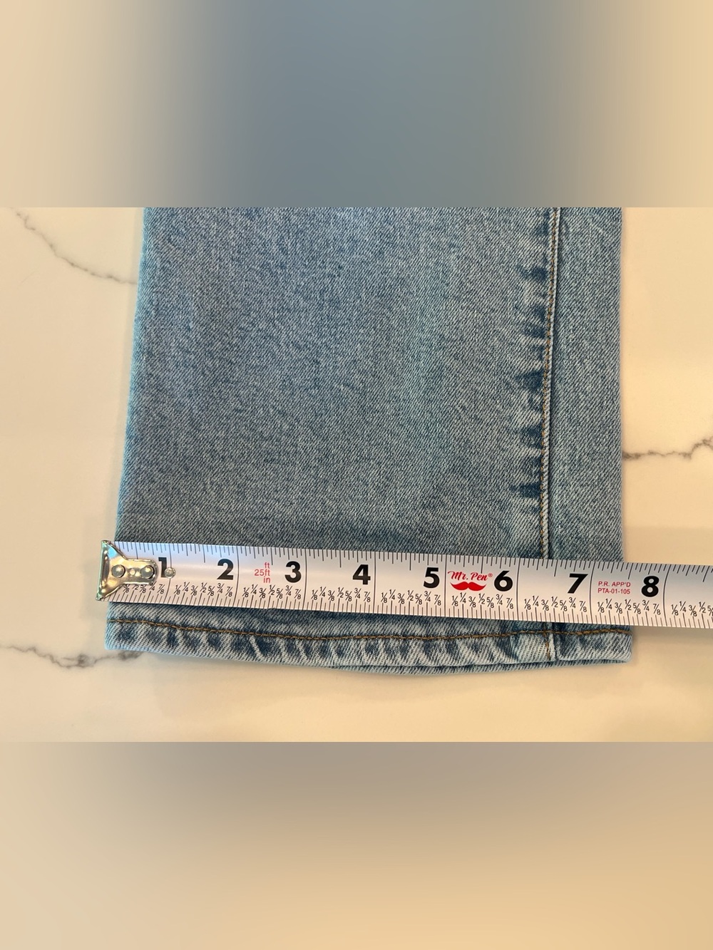Vintage big E premium Levis Men's Straight-Leg Jeans - Picture 6 of 14